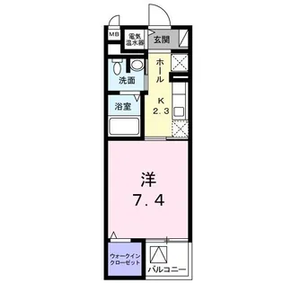 プラシード・パラッツォ【2階】の間取り