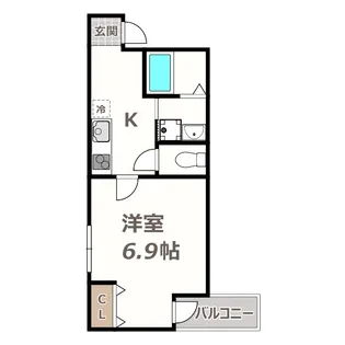 フジパレス今川駅東III番館【3階】の間取り