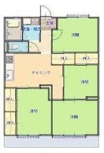 サンフィールタウン【4階】の間取り