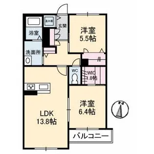 グランフォルス和【2階】の間取り