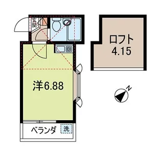 メゾン・ドゥ・フルール【1階】の間取り