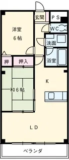 K’sマンション大門【1階】の間取り