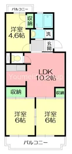 センチュリーハウスII【3階】の間取り