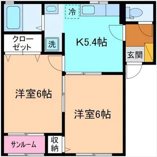 モンテローザ【1階】の間取り