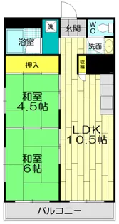 ウイングレスト【2階】の間取り