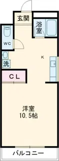 クオリティマンションK・K【1階】の間取り