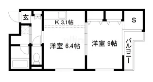 アンダンテ烏丸七条【1階】の間取り