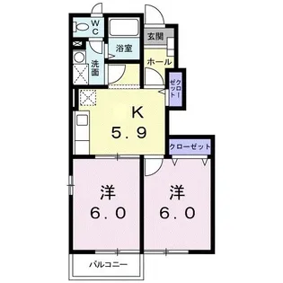 ジールA【1階】の間取り