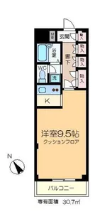 プライムメゾン月島【2階】の間取り
