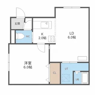 PLAZA IN N34【2階】の間取り