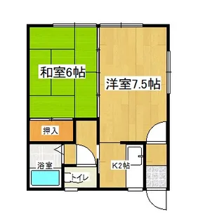 ハイネス油川第一【2階】の間取り