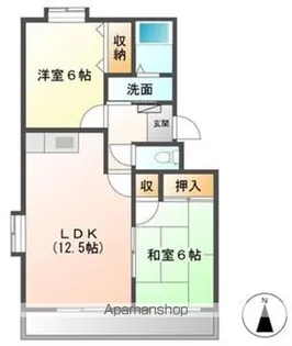 メゾン・ド・ミレニアム【2階】の間取り