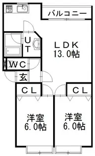 ゼルダI【2階】の間取り
