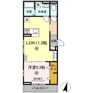 PREMILIFE碩田町【2階】の間取り