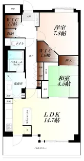 コンフォートパティオ熊谷東【2階】の間取り