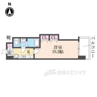 Luxe布施北2【9階】の間取り
