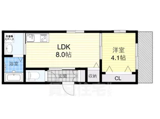 ラウレア吹田山手【1階】の間取り