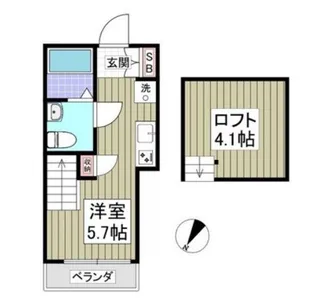 CIELO日吉本町【2階】の間取り