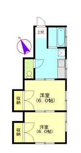 コーポ柳田【1階】の間取り
