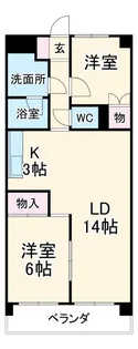 エステートBELL I【1階】の間取り