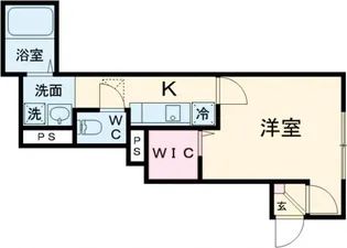 モンセーム【1階】の間取り
