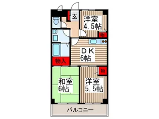 N・K サンライト【5階】の間取り
