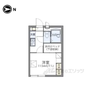 レオパレスPROMINENT【2階】の間取り