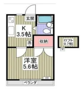 バーディー・エイト【1階】の間取り