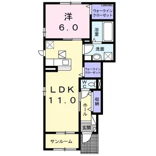クラールf【1階】の間取り