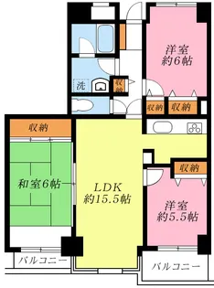 リンデンハイム仲町台【3階】の間取り