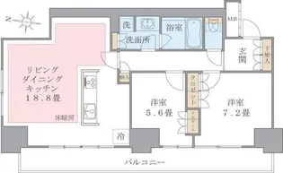 Brillia ist 東雲キャナルコート【5階】の間取り