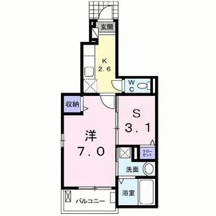 シエル FK【1階】の間取り