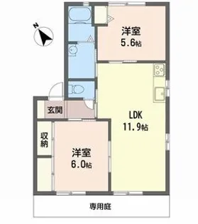 ヴェルジュール別所 A棟【1階】の間取り