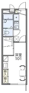 レオパレスヒット【1階】の間取り