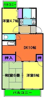 サウスワード壱番館【2階】の間取り