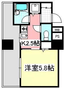 ノーブル武蔵新城サンパティオ【9階】の間取り