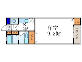 BelleLead六条【1階】の間取り