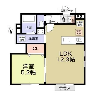 カトルメゾン 西荻窪【1階】の間取り