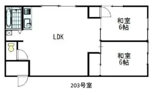 マンショントーヨー【2階】の間取り