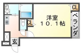 フジパレス吹田中の島公園II番館【3階】の間取り