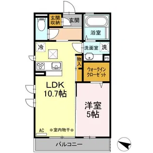 トレゾア【1階】の間取り