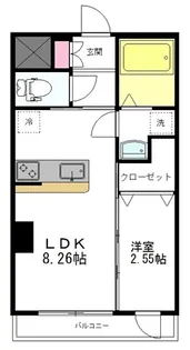 プライム上杉【6階】の間取り