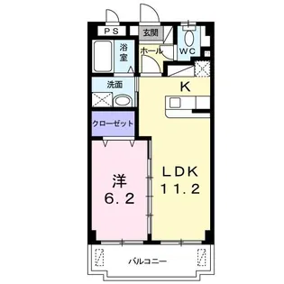 リバーサイド キャッスル【1階】の間取り