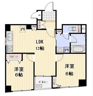 プロスペクト町屋【10階】の間取り