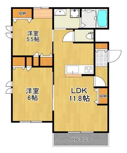 MOKK BASE【2階】の間取り