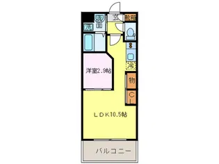 ラヴィ-ル名駅南【2階】の間取り