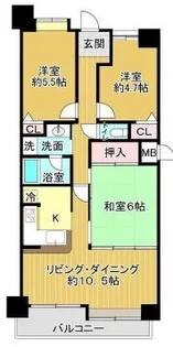 コスモ守山4番館【8階】の間取り