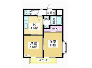 エスペランサ【2階】の間取り