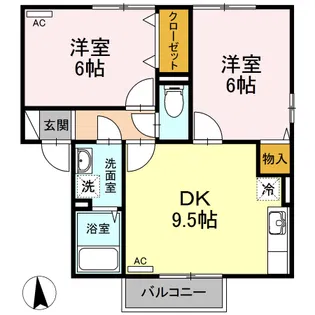 セジュールシュロスB【2階】の間取り