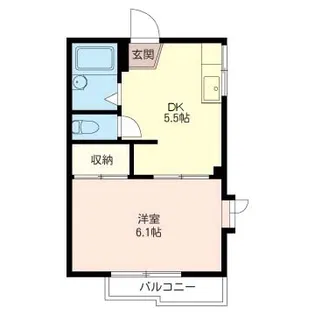 エストソレアード【1階】の間取り